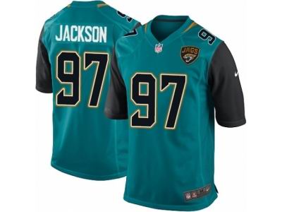 Youth Nike Jacksonville Jaguars #97 Malik Jackson Game Teal Green Jersey