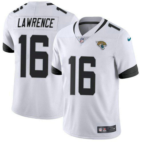 Youth Nike Jaguars #16 Trevor Lawrence White Youth Stitched NFL Vapor Untouchable Limited Jersey