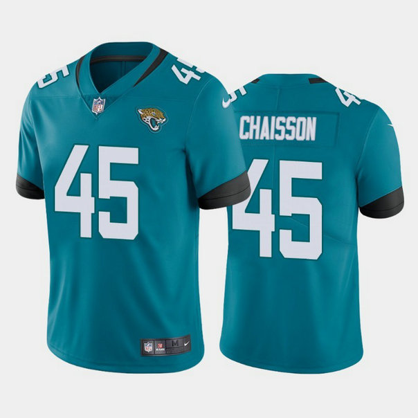 Youth Nike Jaguars 45 K'Lavon Chaisson Teal Youth 2020 NFL Draft First Round Pick Vapor Untouchable Limited Jersey1