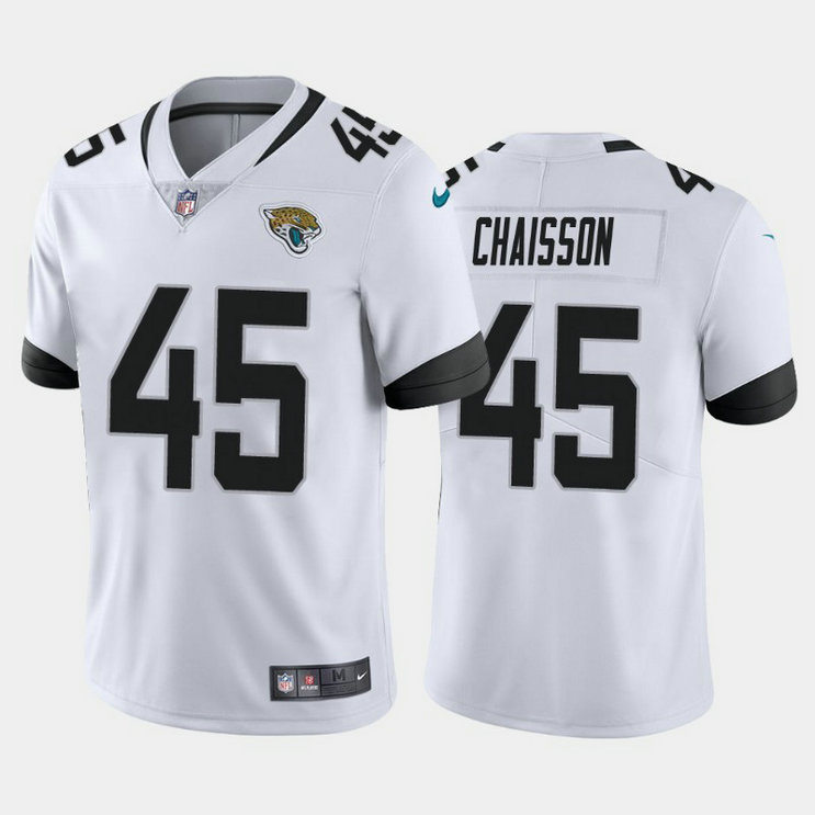Youth Nike Jaguars 45 K'Lavon Chaisson White Youth 2020 NFL Draft First Round Pick Vapor Untouchable Limited Jersey