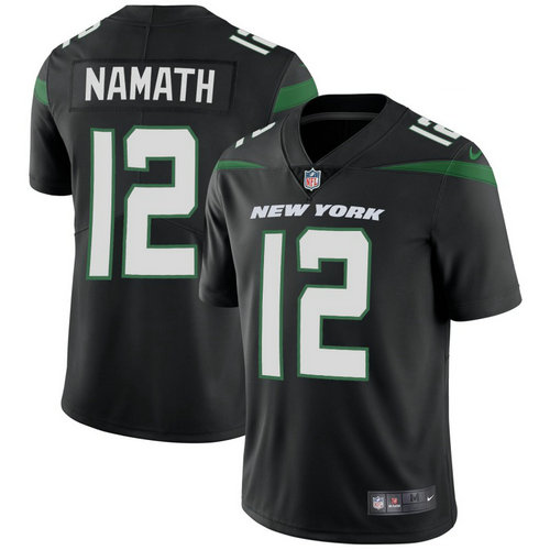 Youth Nike Jets 12 Joe Namath Black Youth New 2019 Vapor Untouchable Limited Jersey