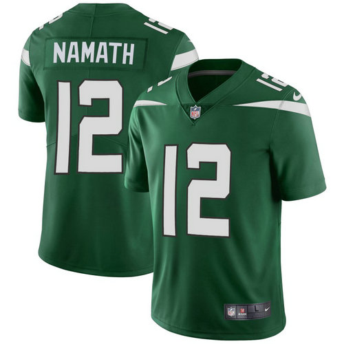 Youth Nike Jets 12 Joe Namath Green Youth New 2019 Vapor Untouchable Limited Jersey
