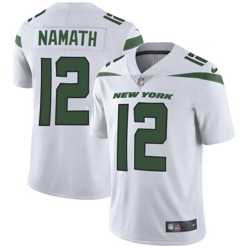 Youth Nike Jets 12 Joe Namath White Youth New 2019 Vapor Untouchable Limited Jersey