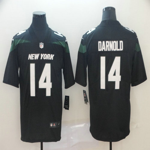 Youth Nike Jets 14 Sam Darnold Black Youth New 2019 Vapor Untouchable Limited Jersey