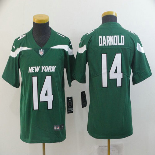 Youth Nike Jets 14 Sam Darnold Green Youth New 2019 Vapor Untouchable Limited Jersey