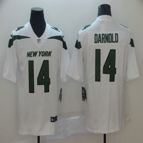 Youth Nike Jets 14 Sam Darnold White Youth New 2019 Vapor Untouchable Limited Jersey