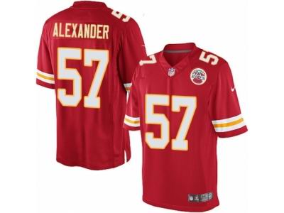 Youth Nike Kansas City Chiefs #57 D.J. Alexander Limited Red Jersey