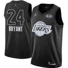 Youth Nike Los Angeles Lakers #24 Kobe Bryant Black NBA Jordan Swingman 2018 All-Star Game Jersey