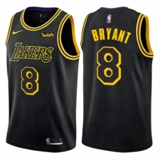 Youth Nike Los Angeles Lakers #8 Kobe Bryant Swingman Black NBA Jersey - City Edition