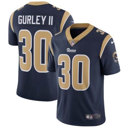 Youth Nike Los Angeles Rams #30 Todd Gurley Vapor Untouchable Limited Navy Blue Jersey
