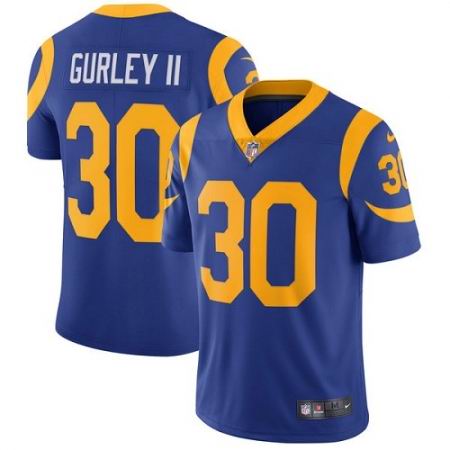 Youth Nike Los Angeles Rams #30 Todd Gurley Vapor Untouchable Limited Royal Blue Jersey