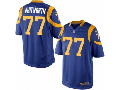 Youth Nike Los Angeles Rams #77 Andrew Whitworth game Royal Blue Jersey