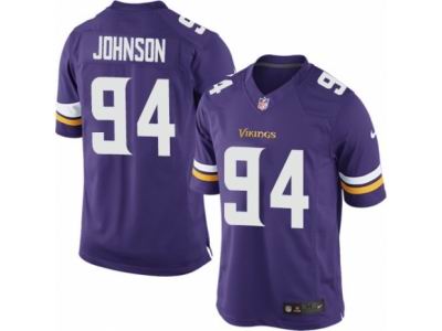 Youth Nike Minnesota Vikings #94 Jaleel Johnson game purple Jersey