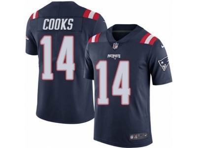 Youth Nike New England Patriots #14 Brandin Cooks Limited Navy Blue Rush NFL Jersey
