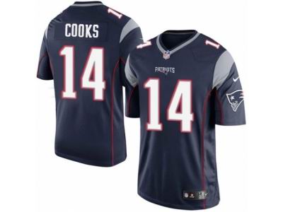 Youth Nike New England Patriots #14 Brandin Cooks game blue Jersey