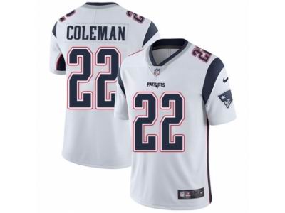 Youth Nike New England Patriots #22 Justin Coleman Vapor Untouchable Limited White NFL Jersey
