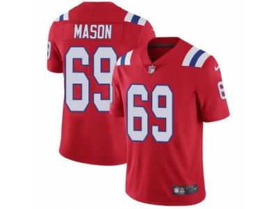 Youth Nike New England Patriots #69 Shaq Mason Vapor Untouchable Limited Red Alternate NFL Jersey