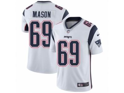 Youth Nike New England Patriots #69 Shaq Mason Vapor Untouchable Limited White NFL Jersey