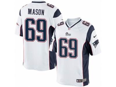 Youth Nike New England Patriots #69 Shaq Mason game White Jersey