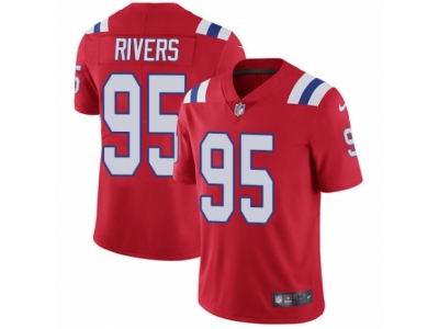 Youth Nike New England Patriots #95 Derek Rivers Vapor Untouchable Limited Red Jersey