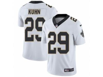 Youth Nike New Orleans Saints #29 John Kuhn Vapor Untouchable Limited White NFL Jersey
