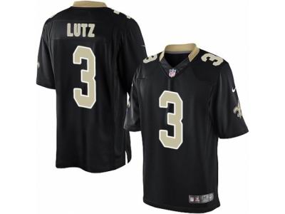 Youth Nike New Orleans Saints #3 Will Lutz Limited Black Jersey