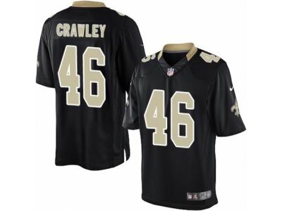 Youth Nike New Orleans Saints #46 Ken Crawley Limited Black Jersey