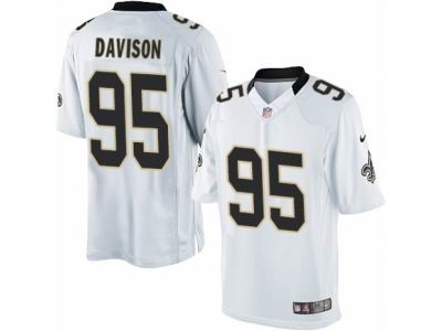 Youth Nike New Orleans Saints #95 Tyeler Davison Limited White Jersey