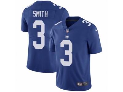 Youth Nike New York Giants #3 Geno Smith Vapor Untouchable Limited Royal Blue Jersey