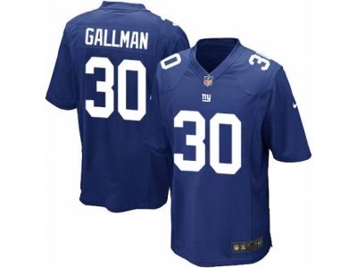 Youth Nike New York Giants #30 Wayne Gallman Game Royal Blue Jersey
