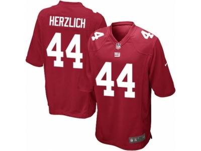 Youth Nike New York Giants #44 Mark Herzlich Game Red Jersey