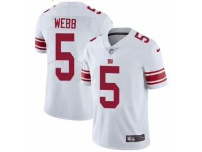 Youth Nike New York Giants #5 Davis Webb Vapor Untouchable Limited White NFL Jersey