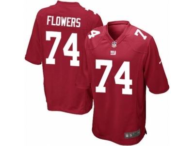 Youth Nike New York Giants #74 Ereck Flowers Game Red Jersey