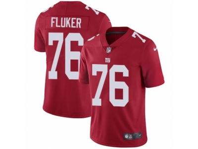 Youth Nike New York Giants #76 D.J. Fluker Vapor Untouchable Limited Red Jersey