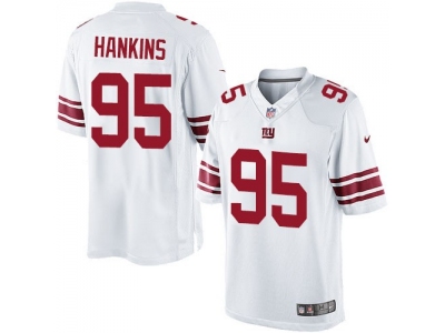 Youth Nike New York Giants #95 Johnathan Hankins game White Jersey