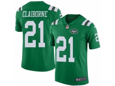 Youth Nike New York Jets #21 Morris Claiborne Limited Green Rush NFL Jersey