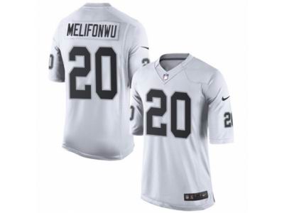 Youth Nike Oakland Raiders #20 Obi Melifonwu Limited White NFL Jersey