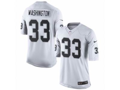 Youth Nike Oakland Raiders #33 DeAndre Washington Limited White NFL Jersey