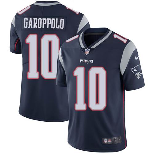 Youth Nike Patriots #10 Jimmy Garoppolo Navy Blue Team Color  Vapor Untouchable Limited Jersey