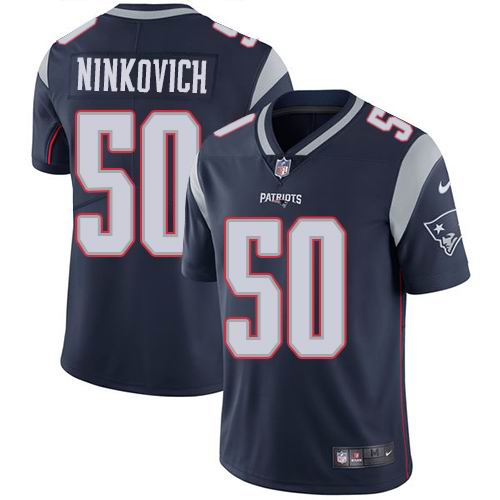 Youth Nike Patriots #50 Rob Ninkovich Navy Blue Team Color  Vapor Untouchable Limited Jersey