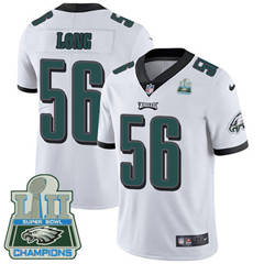 Youth Nike Philadelphia Eagles #56 Chris Long White Super Bowl LII Champions Stitched NFL Vapor Untouchable Limited Jersey