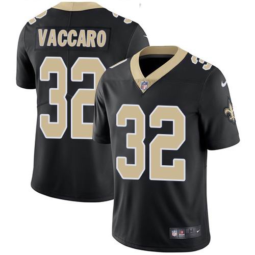 Youth Nike Saints #32 Kenny Vaccaro Black Team Color  Vapor Untouchable Limited Jersey