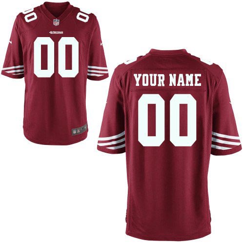 Youth Nike San Francisco 49ers Customized Game Team Color Red Jersey