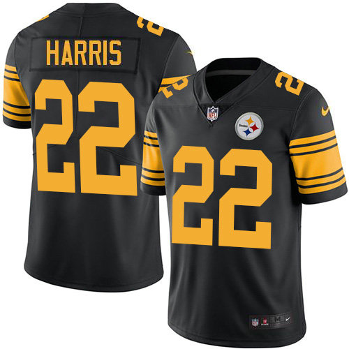 Youth Nike Steelers #22 Najee Harris Black Youth Stitched NFL Limited Rush Jersey