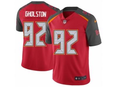 Youth Nike Tampa Bay Buccaneers #92 William Gholston Vapor Untouchable Limited Red Team Color NFL Jersey