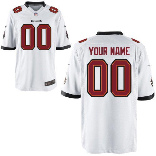 Youth Nike Tampa Bay Buccaneers Customized Game White Jersey