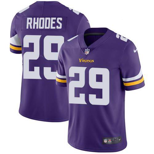 Youth Nike Vikings #29 Xavier Rhodes Purple Team Color  Vapor Untouchable Limited Jersey