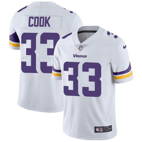 Youth Nike Vikings #33 Dalvin Cook White Vapor Untouchable Limited Jersey