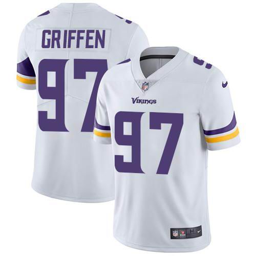 Youth Nike Vikings #97 Everson Griffen White  Vapor Untouchable Limited Jersey