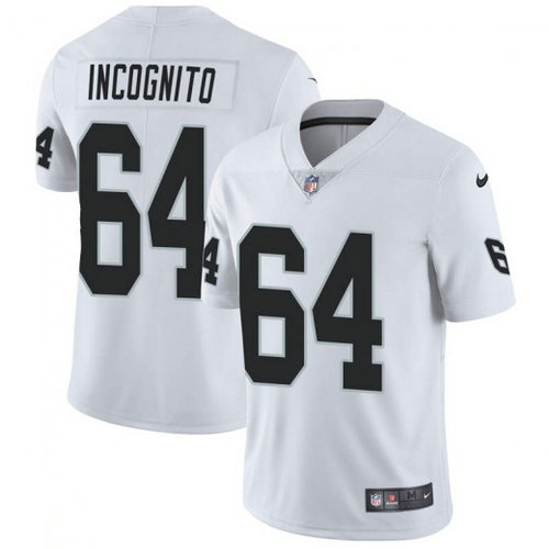 Youth Oakland Raiders #64 Richie Incognito Vapor Untouchable Limited White Jersey